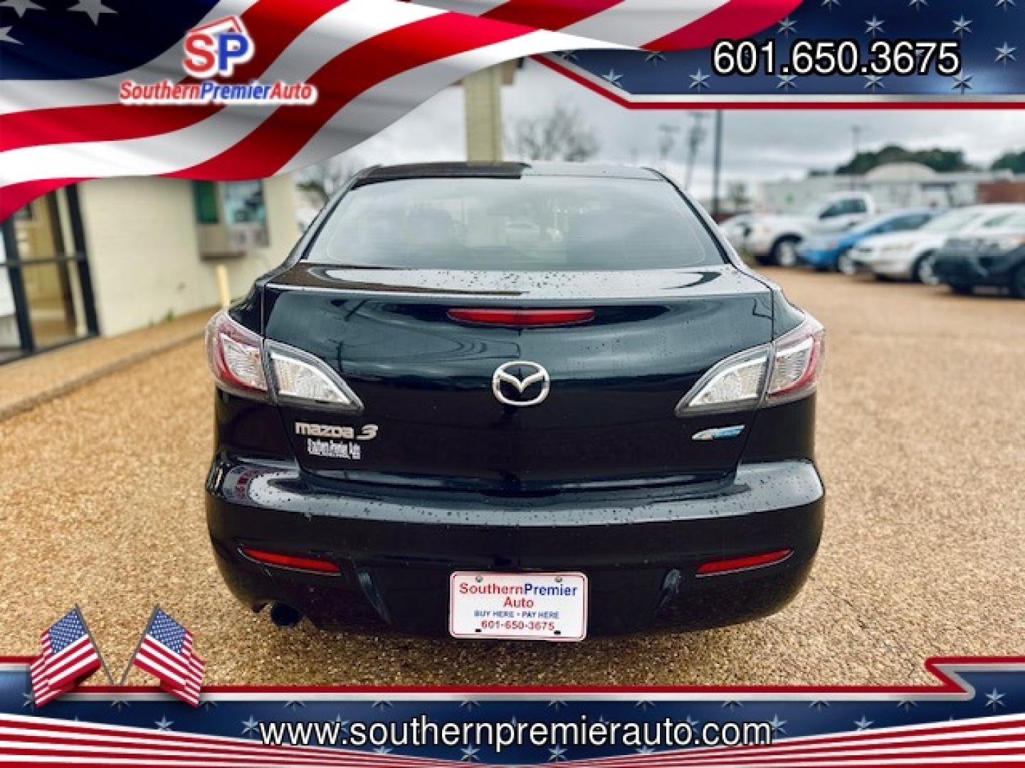 2012 BLACK MAZDA MAZDA3 I TOURING W/S (JM1BL1V79C1) , located at 922 W. Beacon St., Philadelphia, MS, 39350, (601) 650-3675, 32.770447, -89.127151 - Photo#4